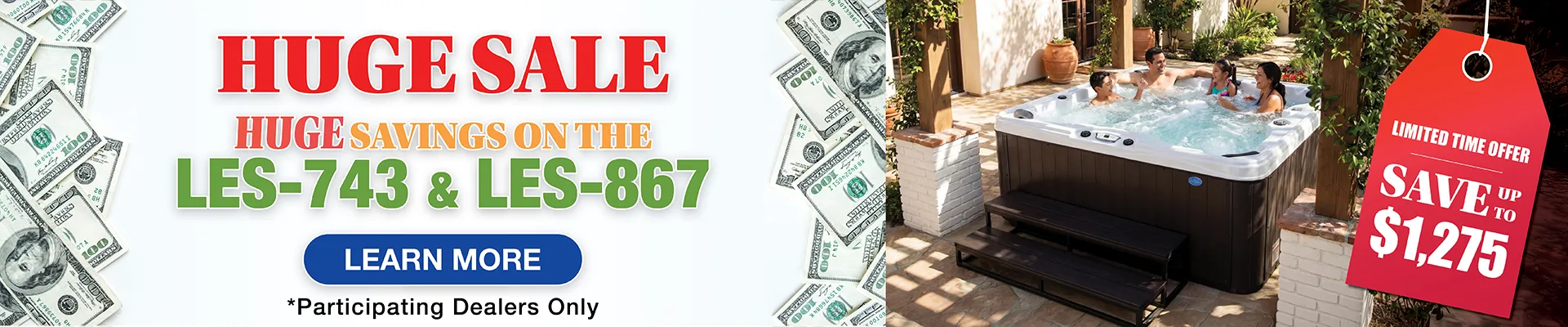 Calspas hot tub being used in a family setting - East Orange